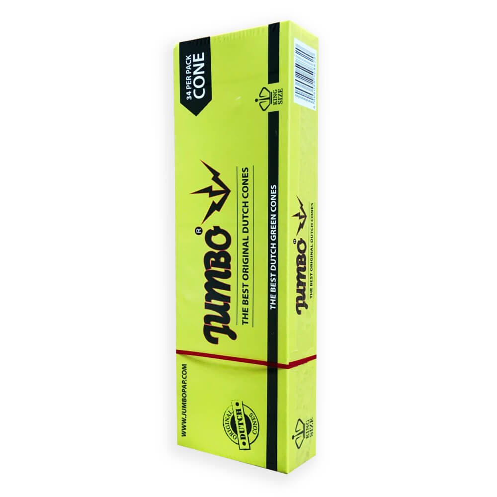 Jumbo Green Cones Box (34cones/pack) - BudMother.com