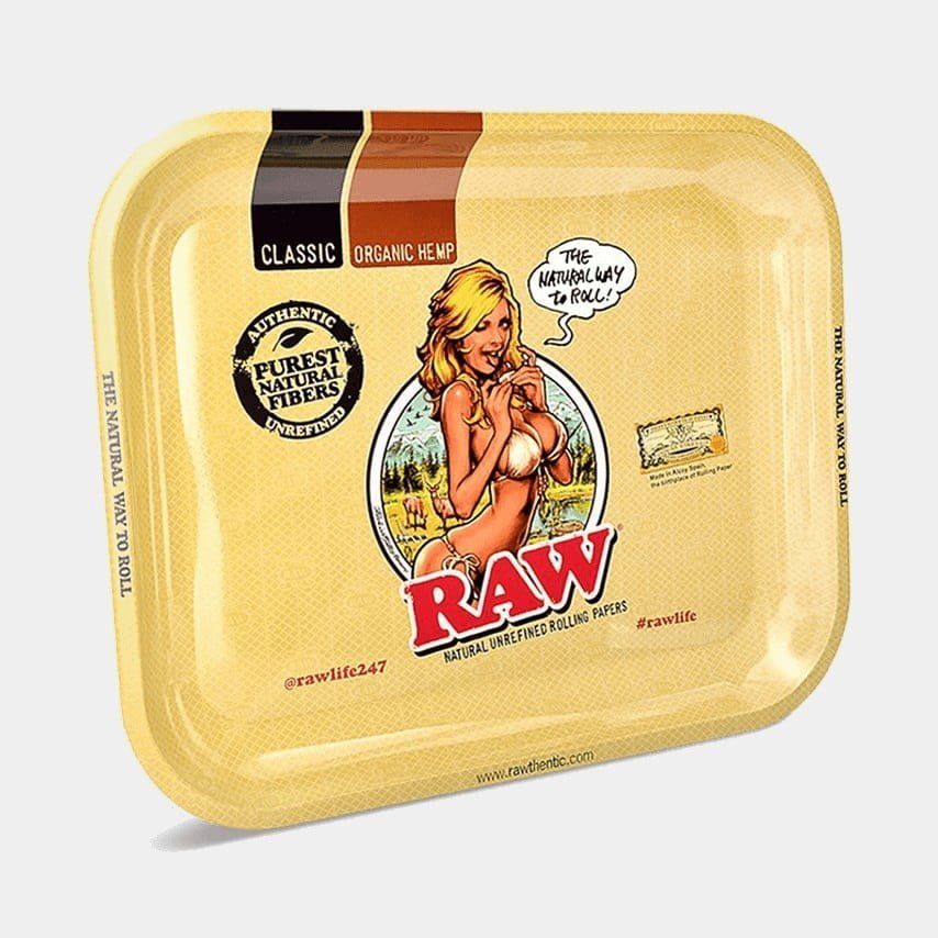 RAW Bikini Large Metal Rolling Tray - BudMother.com
