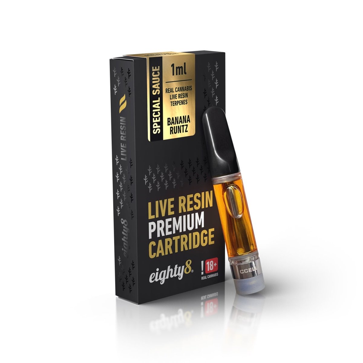 Eighty8 Banana Runtz Live Resin Cartridge 1ml - BudMother.com