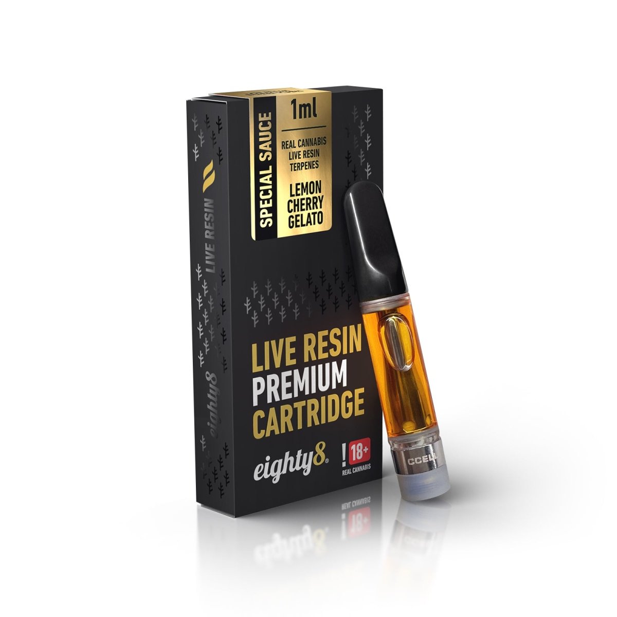 Eighty8 Lemon Cherry Gelato Live Resin Cartridge 1ml - BudMother.com