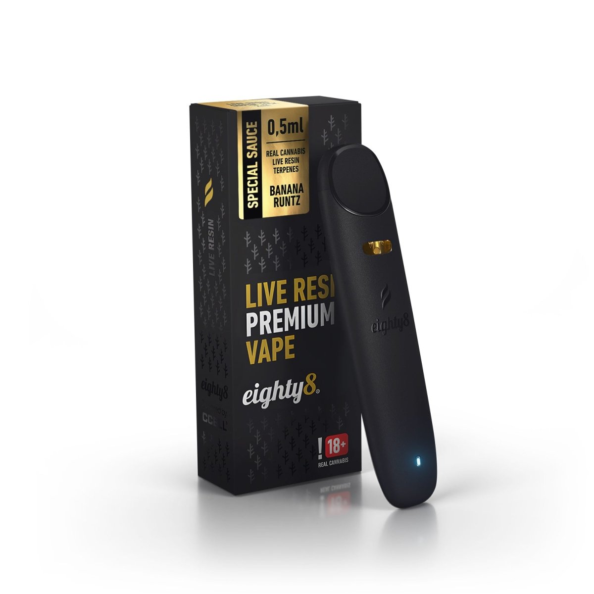 Eighty8 Banana Runtz Live Resin Disposable Vape Pen - BudMother.com