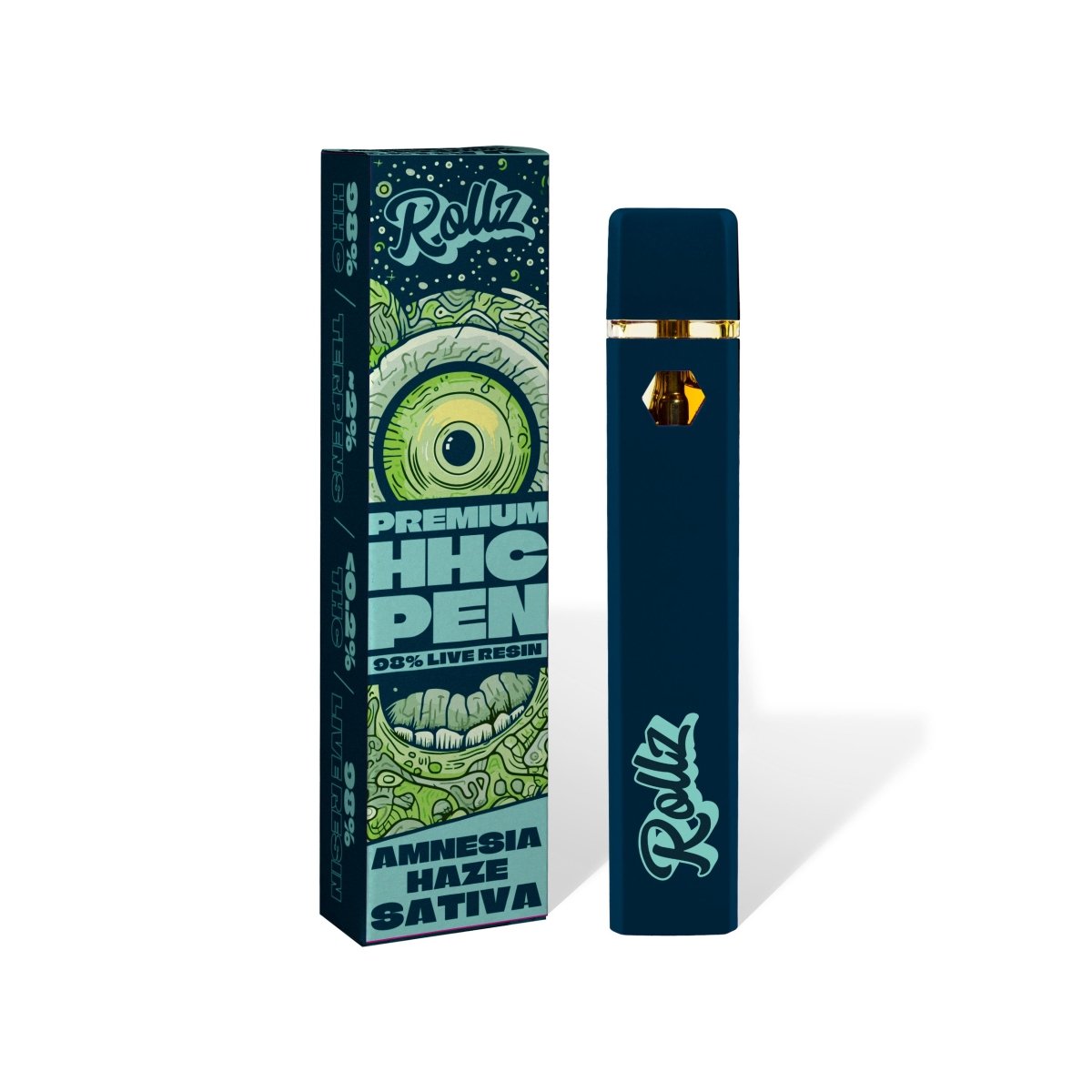 Rollz Amnesia Haze Sativa HHC Vape Pen 2ml - BudMother.com