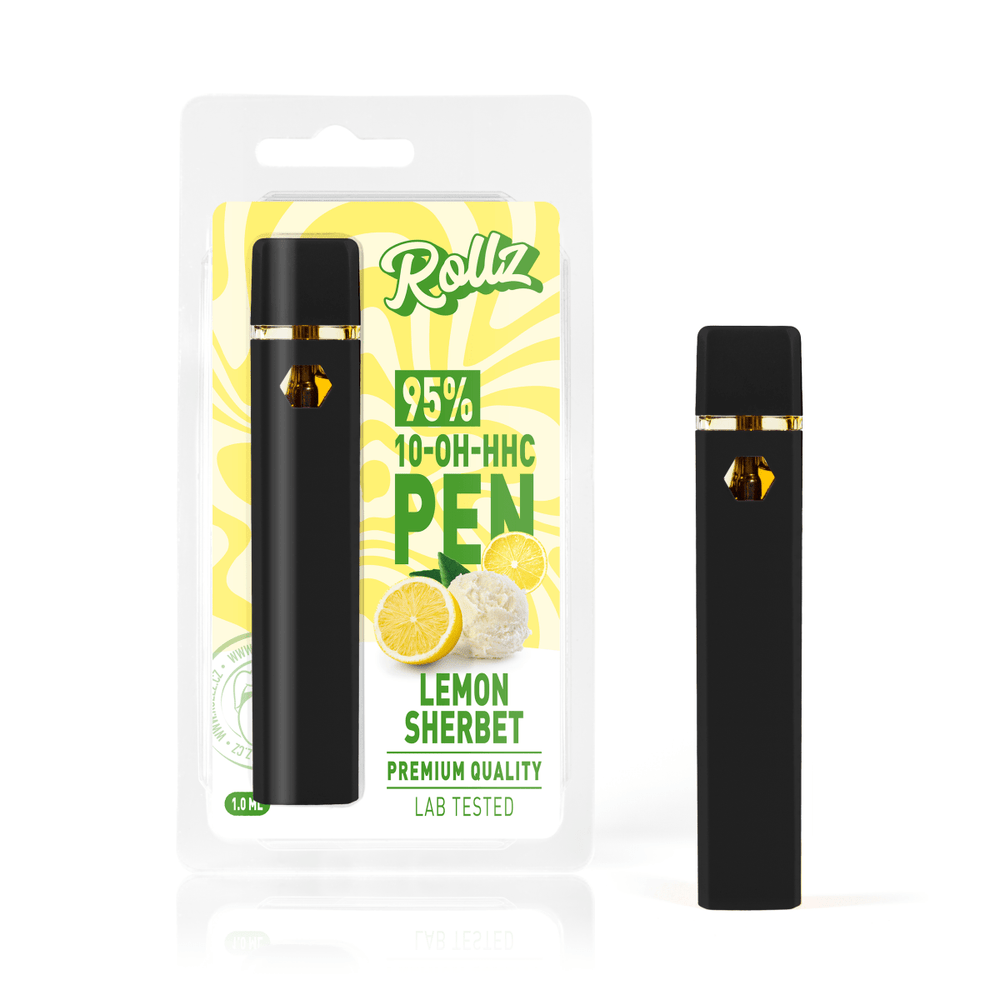 Rollz Lemon Sherbet 10 - OH - HHC Disposable Vape 1ml - BudMother.com