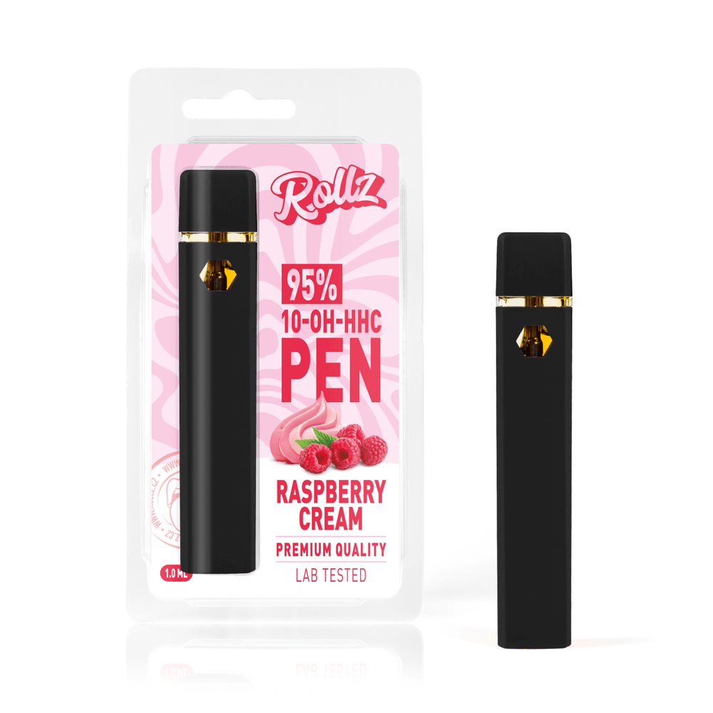 Rollz Raspberry Cream 10 - OH - HHC Disposable Vape 1ml - BudMother.com