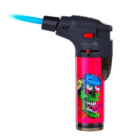 Bild in Galerie-Viewer laden, Prof Crazy Skulls Windproof Blue Flame Lighters - BudMother.com
