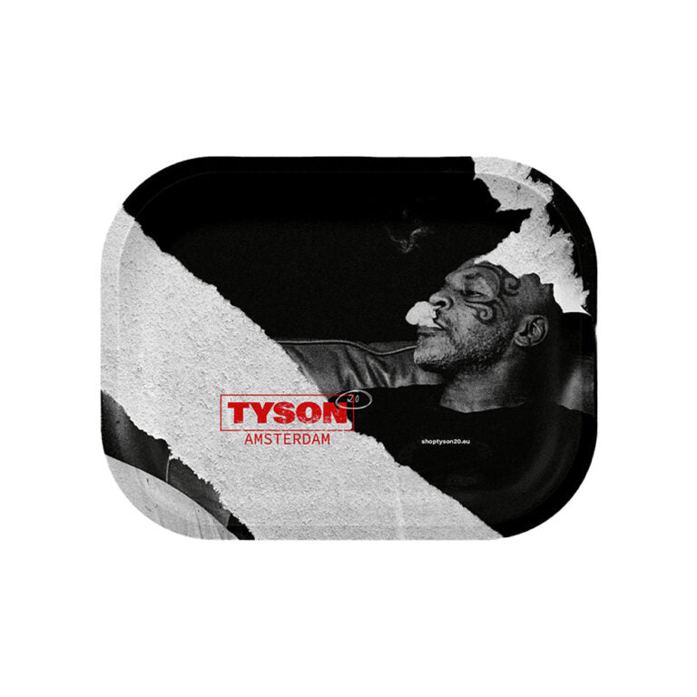Tyson 2.0 Relaxed Mike Small Metal Rolling Tray - BudMother.com