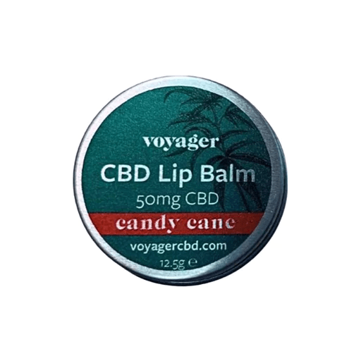 Voyager 50mg CBD Nourish and Protect Lip Balm - 12.5g - Candy Cane - BudMother.com
