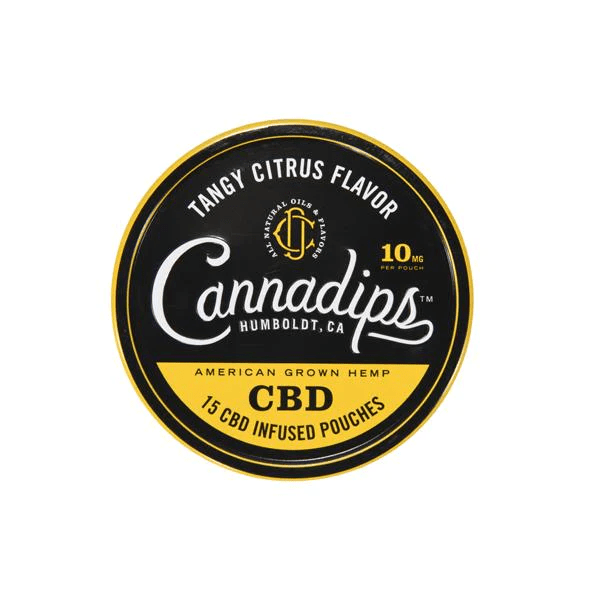Cannadips CBD Snus Pouches Tangy Citrus 10mg - BudMother.com