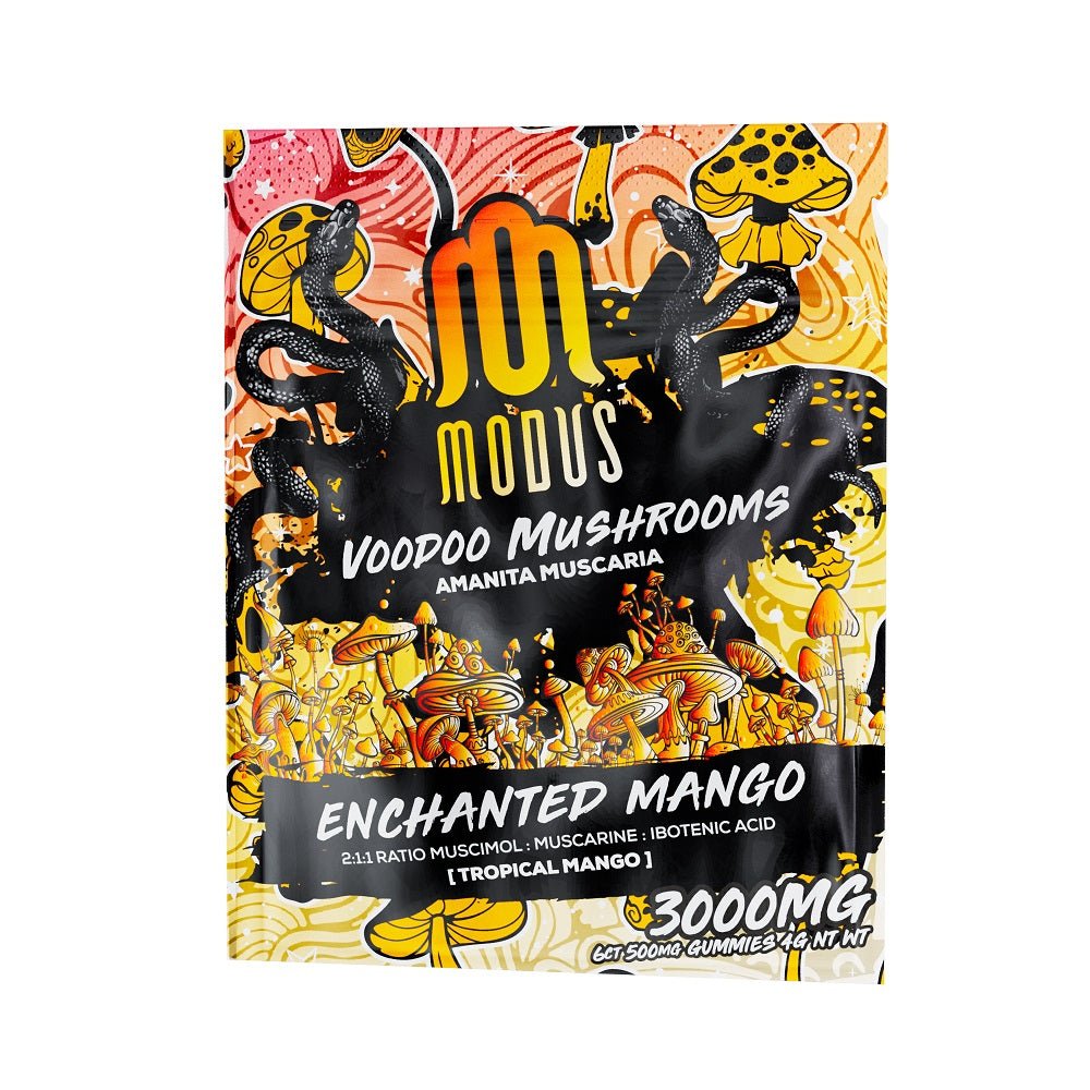 Modus Voodoo Mushrooms Amanita Muscaria Enchanted Mango Gummies (3000mg) - BudMother.com