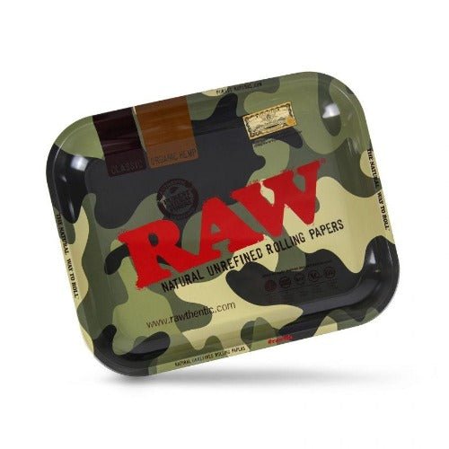 RAW Camo Army Large Metal Rolling Tray - BudMother.com