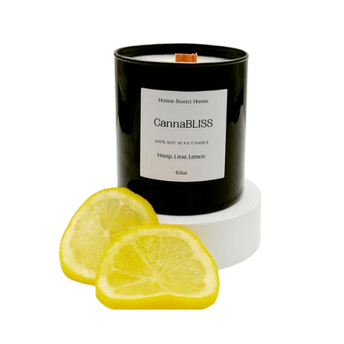 CannaBLISS | Hemp + Lemon + Lime | Scented Soy Candle - BudMother.com