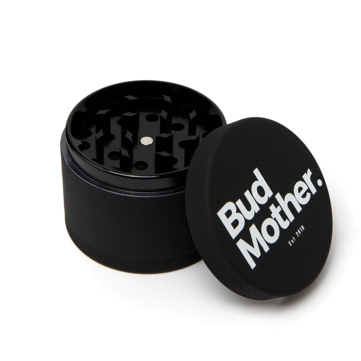 BudMother Black Matte Grinder 4 parts – 56mm - BudMother.com