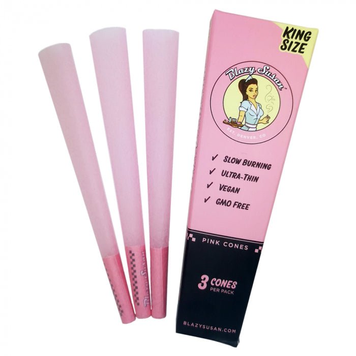 Blazy Susan Pink Cones 3 Pack - BudMother.com