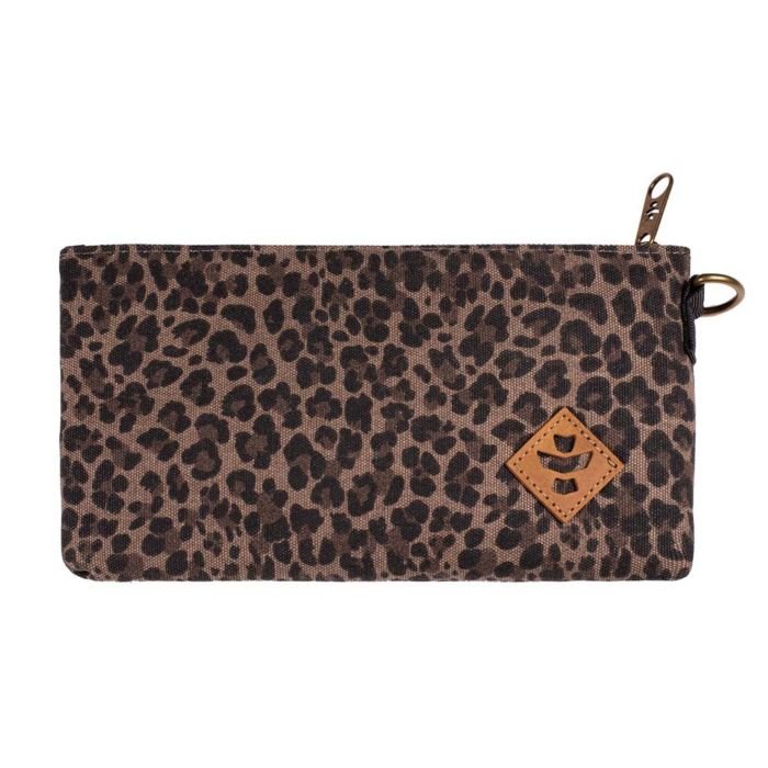 The Broker Money Bag in Leopard with Velcro & Zip by Revelry Supply - BudMother.com