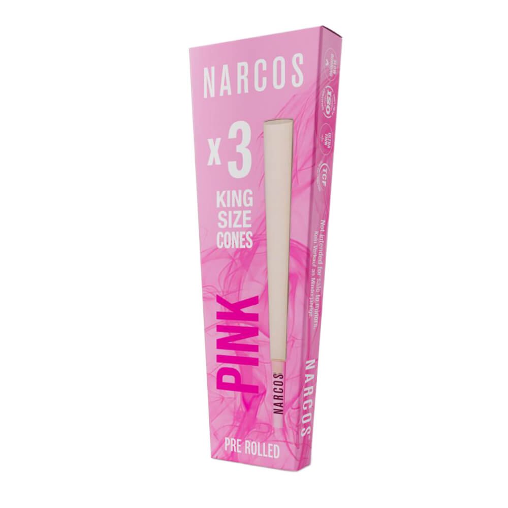 Narcos® King Size Cones Pink Edition - BudMother.com