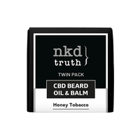 Charger l&#39;image dans la visionneuse de la galerie, NKD 150mg CBD Twin Pack Honey Tobacco Beard Oil &amp; Balm - BudMother.com
