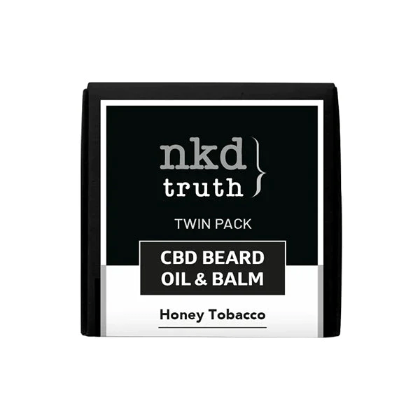 NKD 150mg CBD Twin Pack Honey Tobacco Beard Oil & Balm - BudMother.com